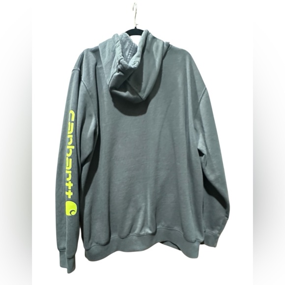 Carhartt Loose-Fit Midweight Logo Hoodie for Men - Picture 3 of 5